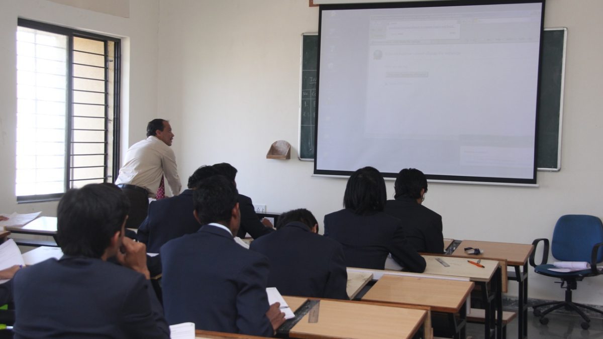 Classroom of hotel management College in Pune